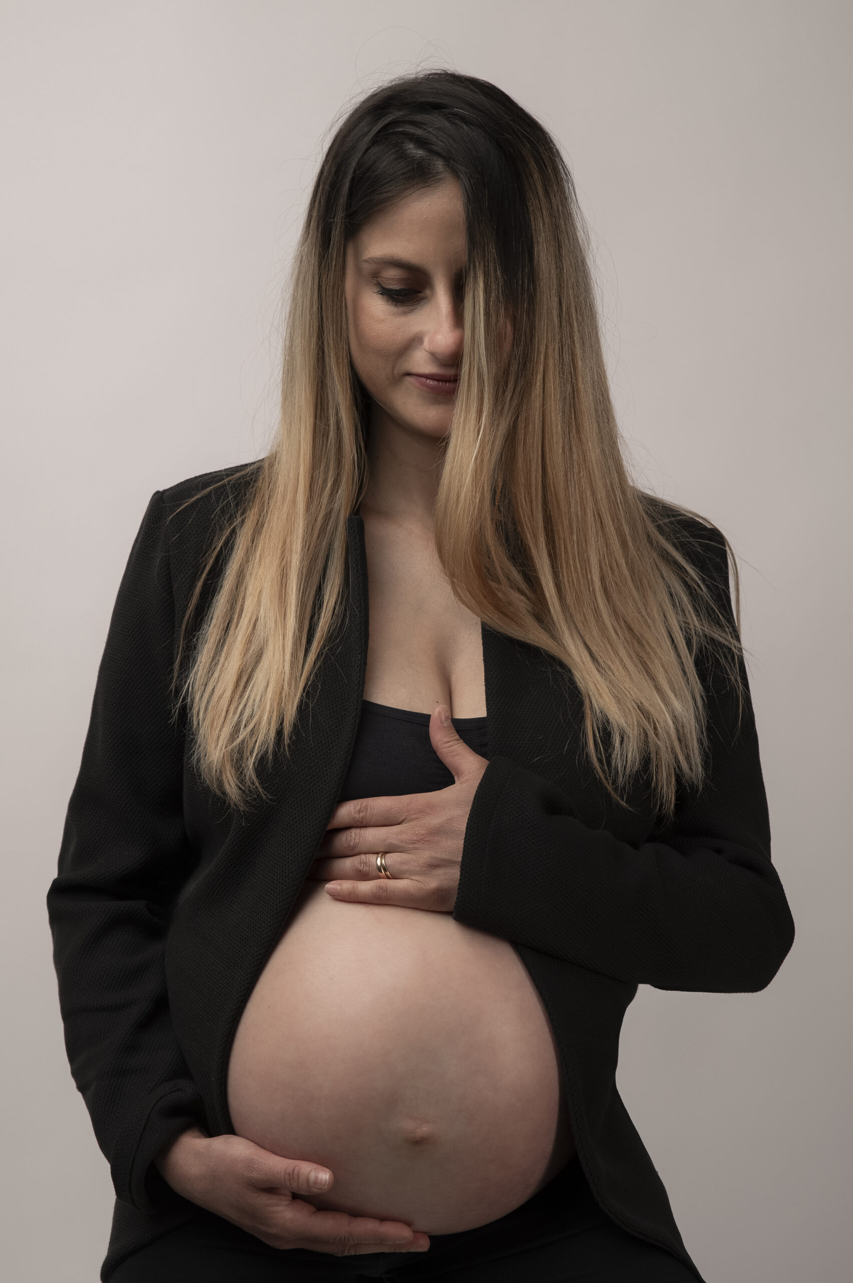 Sesione maternity con Sonia-13 donna incinta in silhouette